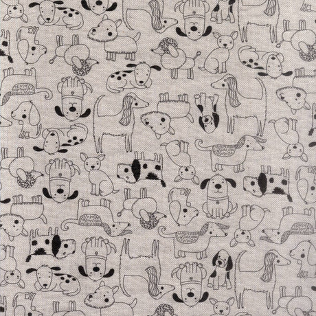 Cani Divertenti e Carini – Akrylduk med søte og morsomme hunder nærbilde