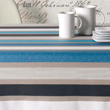 Caravaggio blå, akrylduk med striper, 140 cm bred