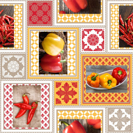 Carmela - Spicy voksduk med chili og paprika