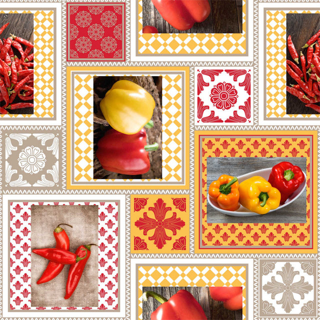 Carmela - Spicy voksduk med chili og paprika