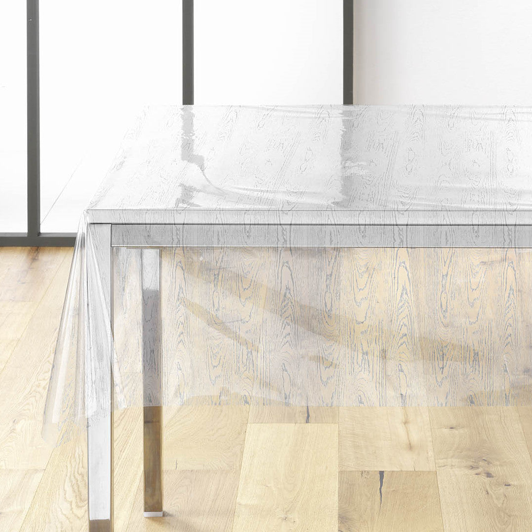 Ceruse - Gjennomsiktig voksduk med trelook, på bord