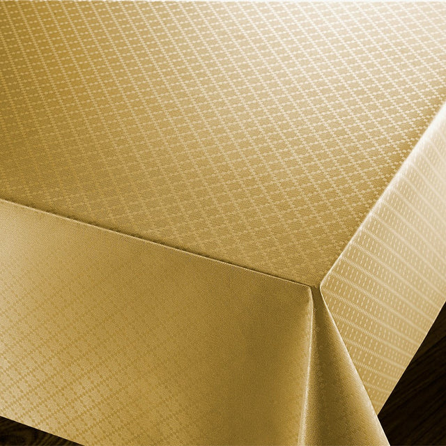 Checkers Gold – voksduk med preget rutemønster