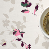 Cherry Blossom Pink – Södahl akrylduk med kirsebærblomstermotiv i rosatoner og grå nyanser