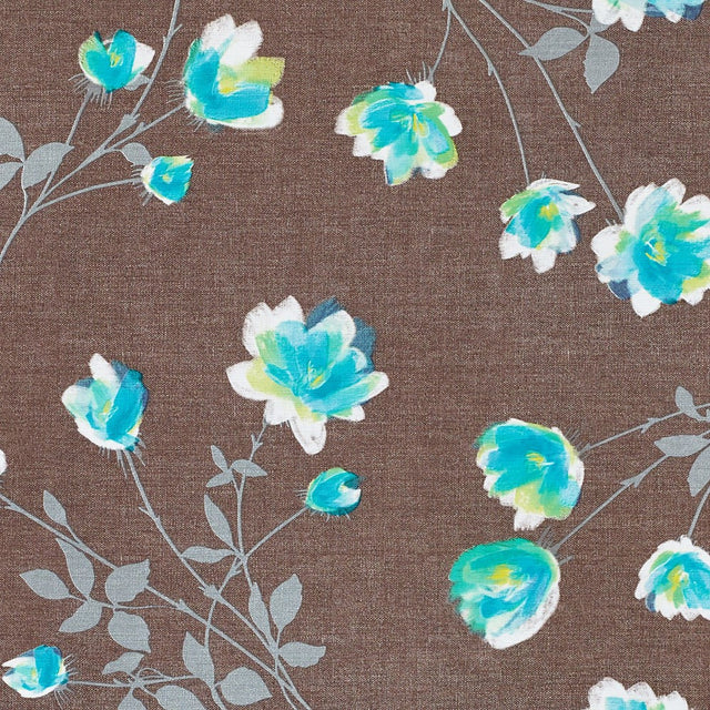 Cheryl Marone, voksduk med erteblomster i blått