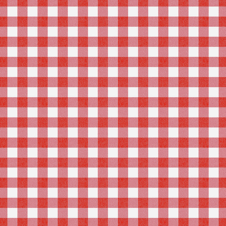 Lola rutet voksduk - Chiwy Tomato Red