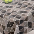 Chulo Grå - Akrylduk med flotte grå trekanter - 155 cm bred