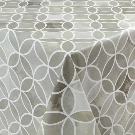 Circle Graphics Grå – Voksduk med flott grafisk sirkelmønster