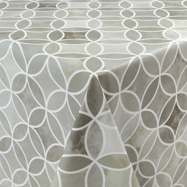 Circle Graphics Grå – Voksduk med flott grafisk sirkelmønster