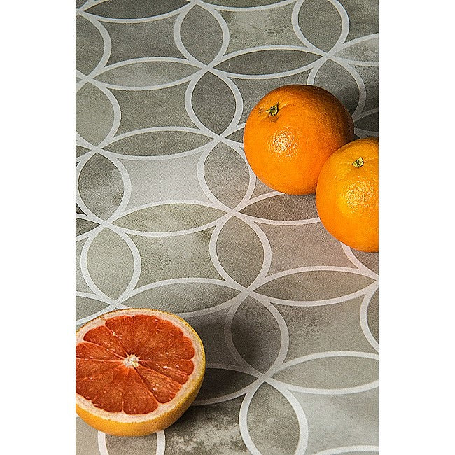 Circle Graphics Grå – Voksduk med flott grafisk sirkelmønster