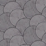 Circles Black/Silver - Voksduk med sirkler i svart og sølv