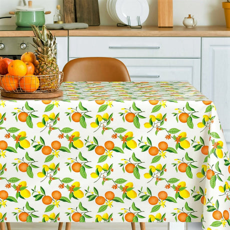 Citruslykke – Vakker voksduk med appelsiner og sitroner