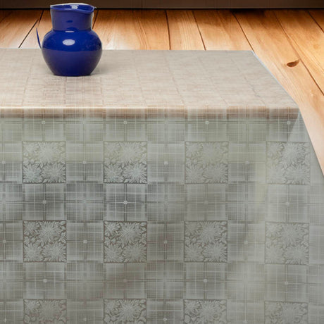 Clarity Square – Gjennomsiktig voksduk med klassisk mønster