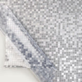 Clear & Frosted Check – matt og gjennomsiktig voksduk med preget rutemønster