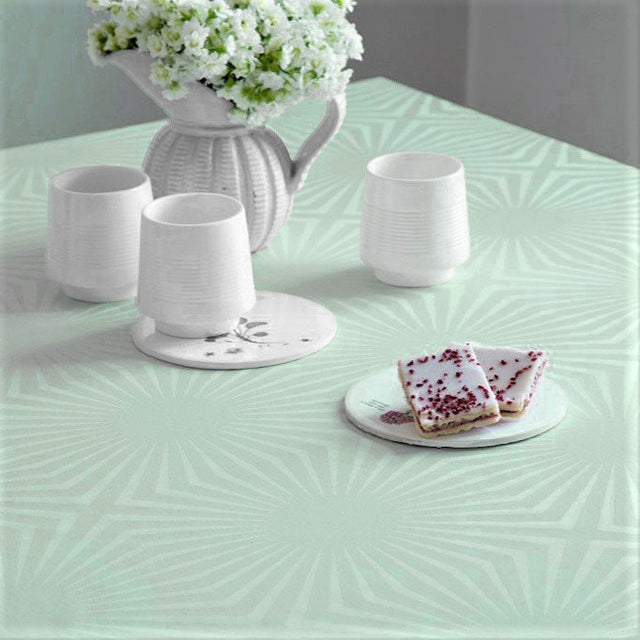 Compliments Damaskduk Sun, lys vårgrønn – 140 x 270 cm