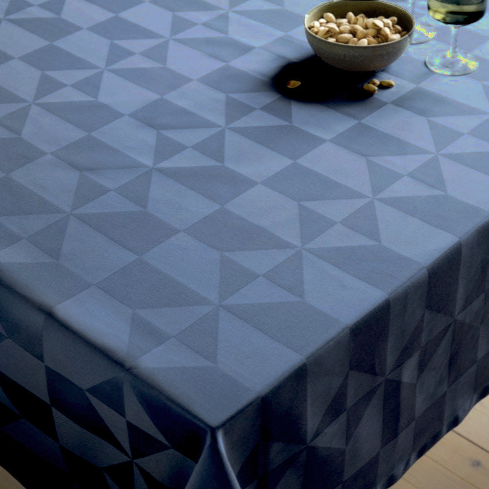 Compliments Damaskduk Wind, Blue – Ø 180 cm