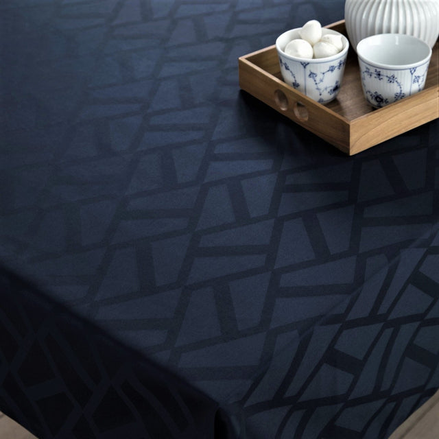 Compliments damaskduk Ice, blå - 160 x 370 cm