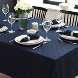 Compliments Ice damaskduk blå - 140 x 370 cm