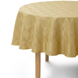 Compliments Wind Damaskduk, Brass - Rund Ø 200 cm