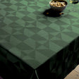 Compliments damaskduk Wind, forest green - 160 x 270 cm