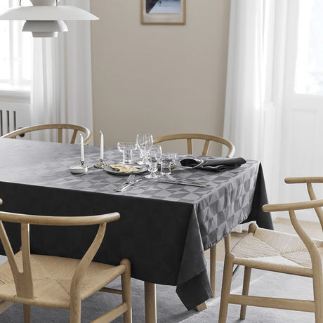 Compliments Wind damaskduk grå - 160 x 270 cm