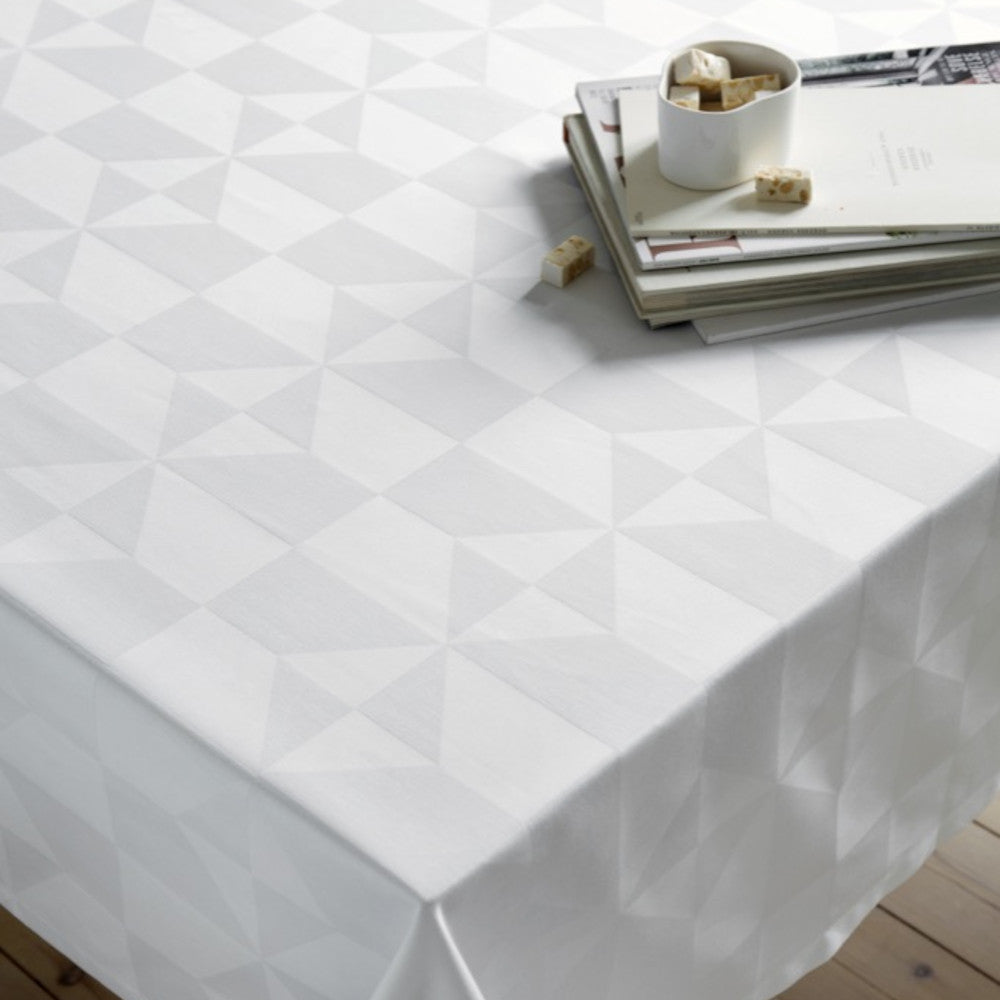 Compliments Wind damaskduk hvit - 160 x 220 cm