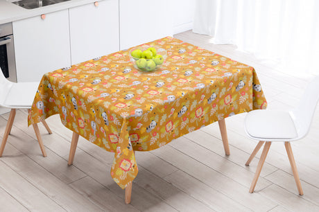 Cool Sennep - Voksduk med søte små dyr - 155 cm bred