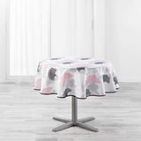 Coquetterie Pink, rund duk med flekkavvisende behandling Ø 180 cm