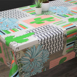 Cuzco - Gjennomsiktig voksduk med kaktuser og blomster