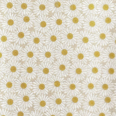 Daisy – Naturfarget akrylduk med hvite prestekrager