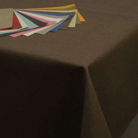 Dali ensfarget akrylduk i sjokolade, 140 cm bred