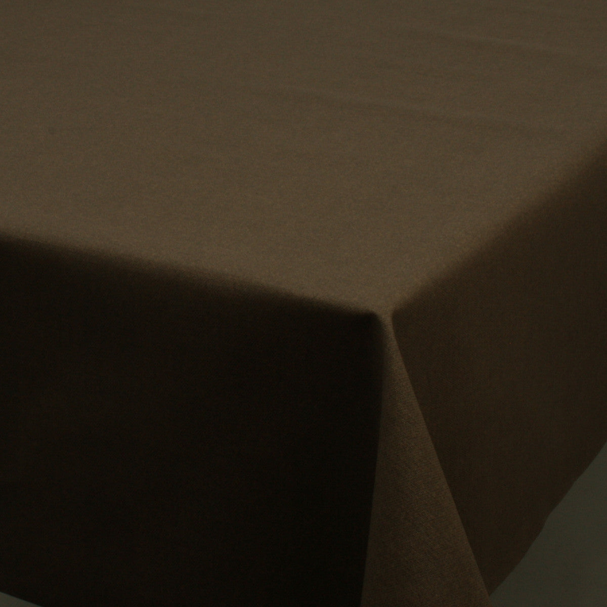 Ensfarget akrylduk i sjokolade - Dali, 140 cm bred