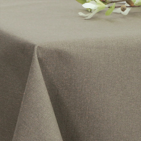 Ensfarget akrylduk lys taupe – Dali 140 cm bred