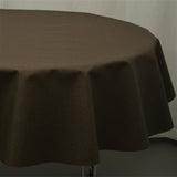 Dali ensfarget rund akrylduk i sjokolade, Ø 140