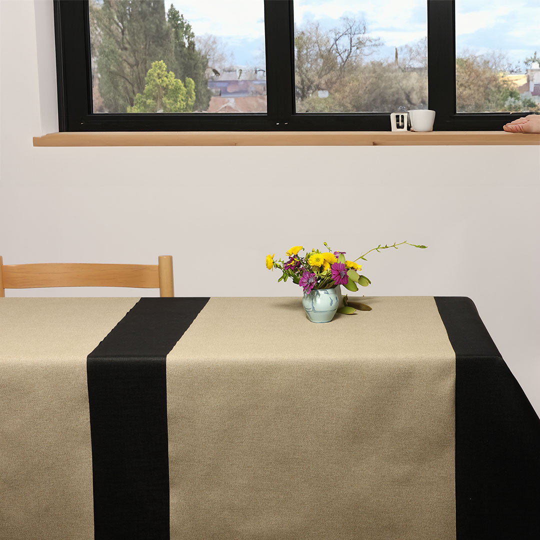 Bordløper, Dali Sand - ensfarget akrylbordløper 40 cm bred