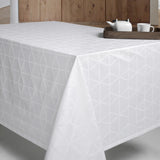 Engholm Pelikan Rund Damaskduk - hvit Ø 160cm