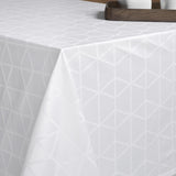 Engholm Pelikan Rund Damaskduk - hvit Ø 160cm