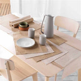 Danity Beige bordløper i jute 35 x 140 cm