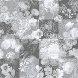 Dalington Grå – Voksduk med roser i elegant lett preget mønster