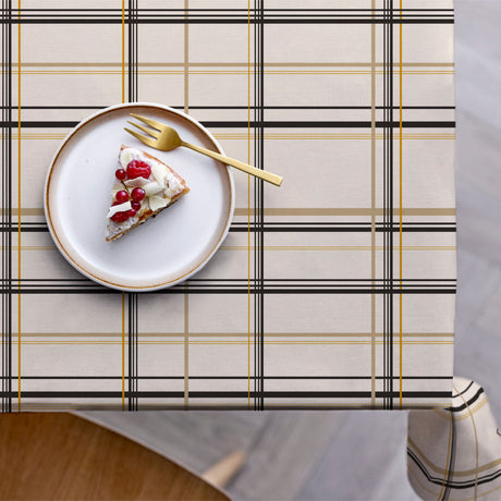 Södahl Define Beige/Gold 140 cm 100 % bomull, akrylduk med antiskli