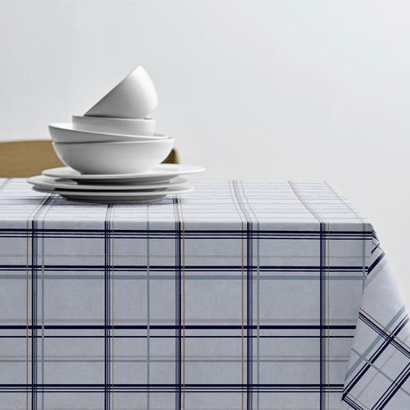 Södahl Define Linen Blue – Akrylduk 100 % bomull med antiskli