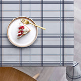 Södahl Define Linen Blue 140 cm 100 % bomull, akrylduk med antiskli