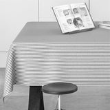 Degas Marino - Vevd retro akrylduk med blå striper