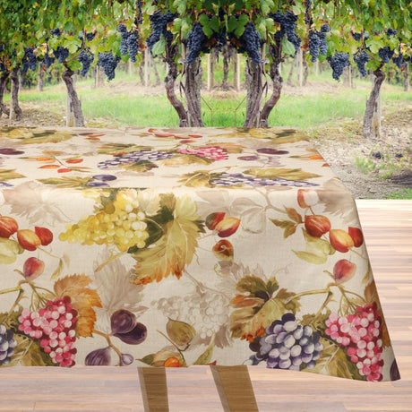 Degustazione di vino sotto le luci – Akrylduk i hørlook med flotte vinranker