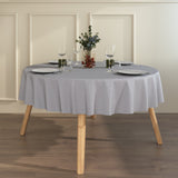 Den Nålestiplete Blå – Akrylduk i linlook med smale striper og antiskli