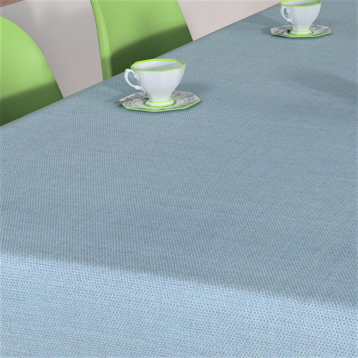 Denim Look lys blå, voksduk med lett preget overflate