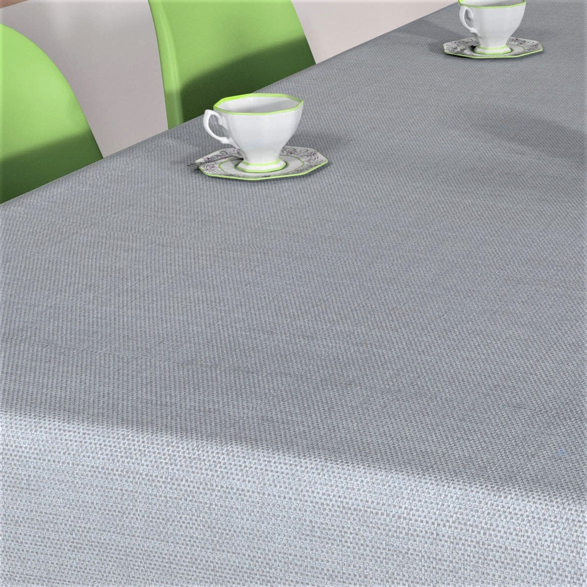 Denim Look lys grå, voksduk med lett preget overflate