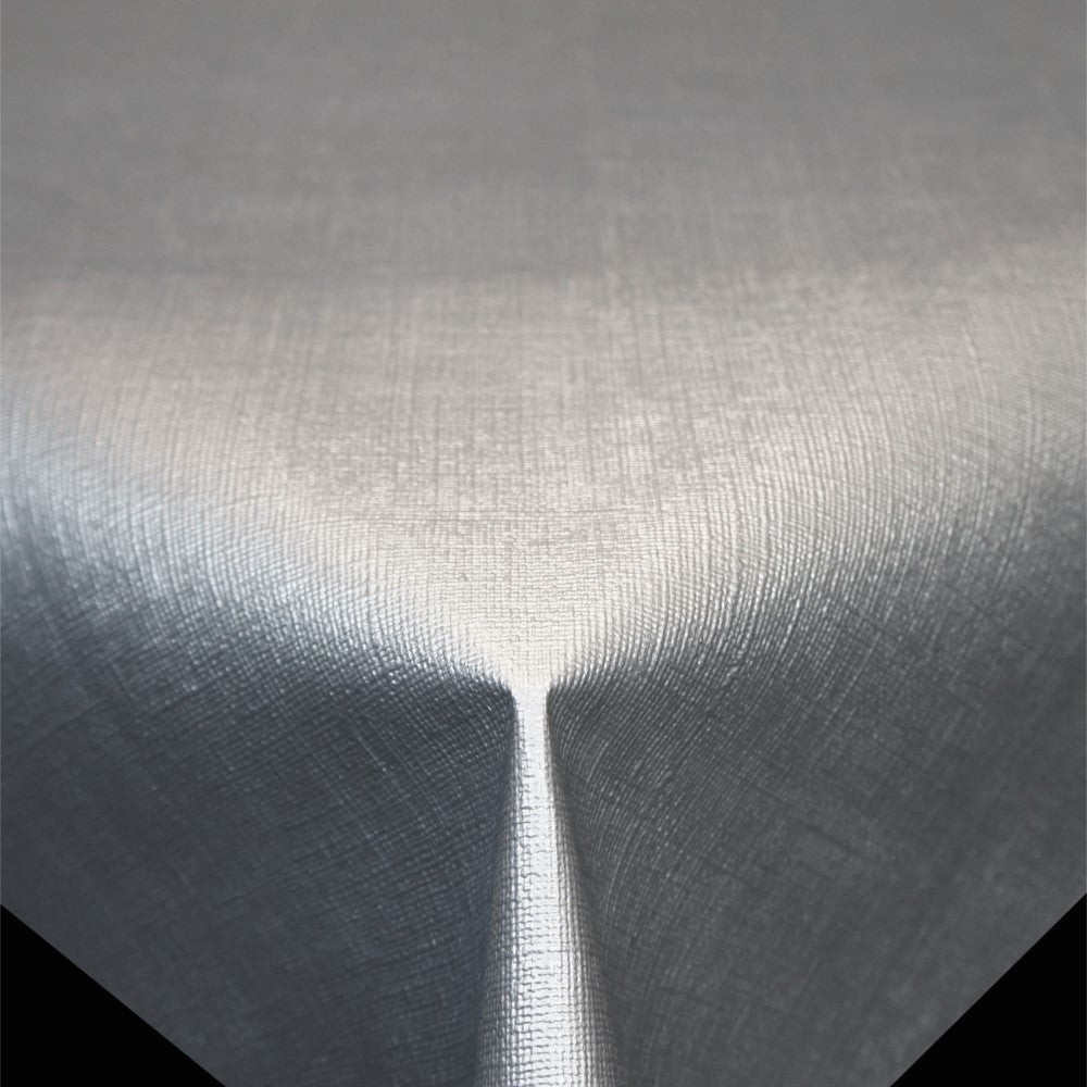 Diamond Linstruktur Lysegrå – ensfarget PVC-fri voksduk