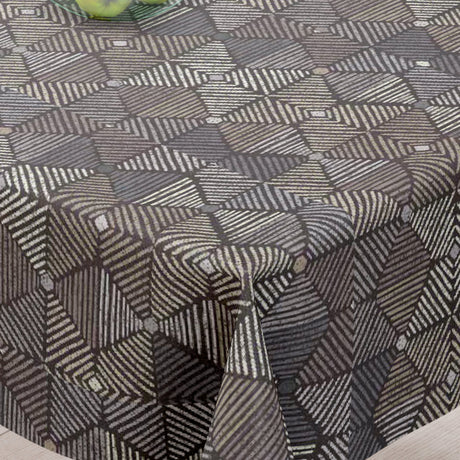 Diego Grå - Akrylduk med flott grafisk mønster - 155 cm bred