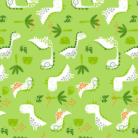 Dinocroc Grønn - Captain Cook voksduk med morsomme dinosaurer