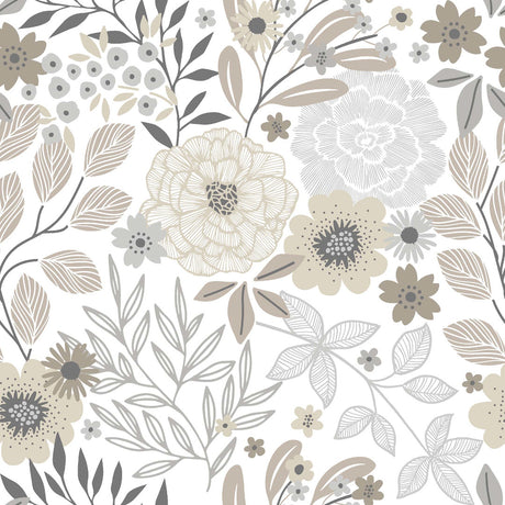 Divine Luxury, Natur - Voksduk med blomster og blader